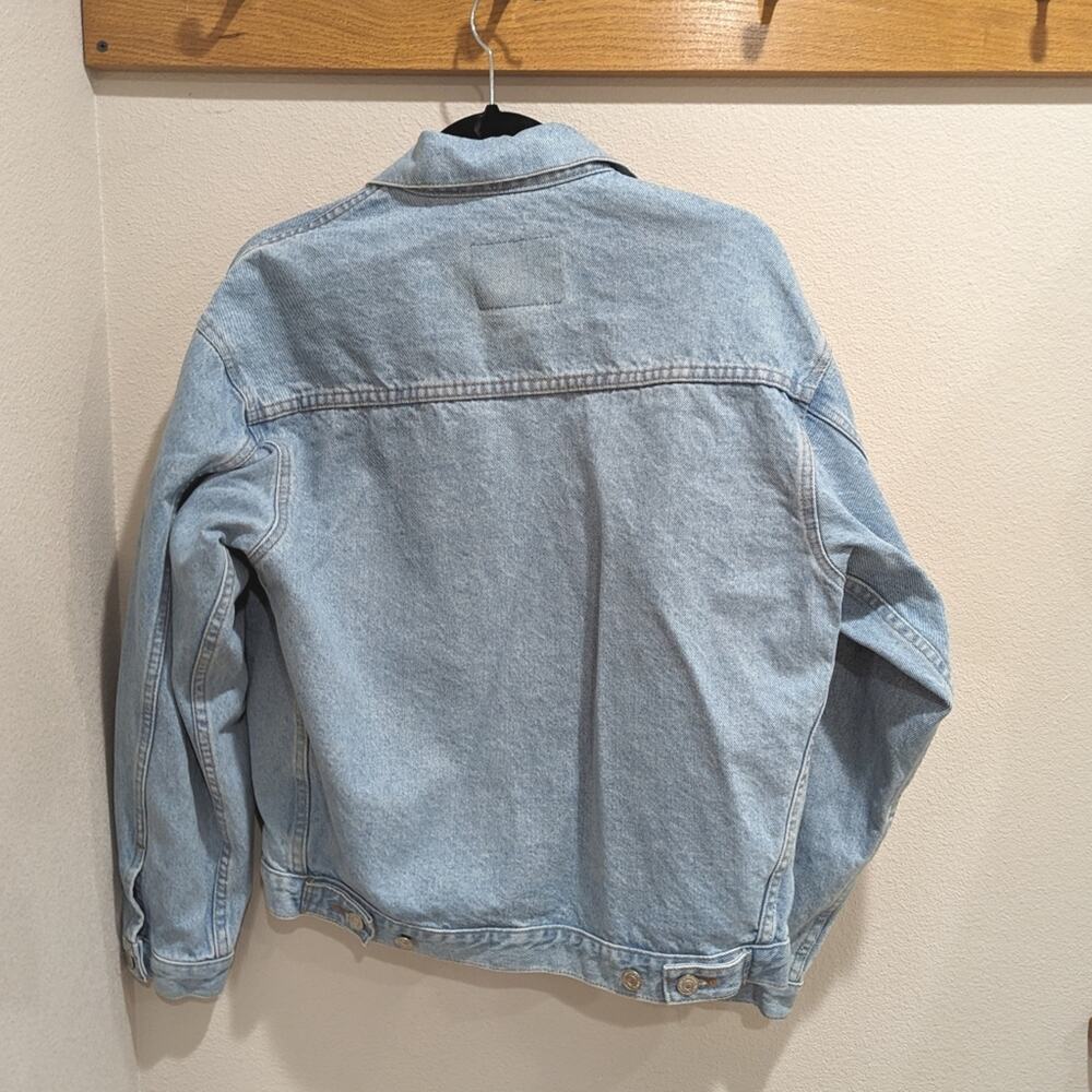 Vtg 90s International Denim Jean Jacket Mens Sz Small Light Wash Trucker… - Picture 3 of 5